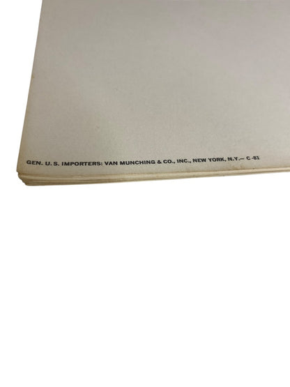 Vintage Heineken Beer Menu Sheet 10 Papers  10.75 x 7 Inch Junk Journal