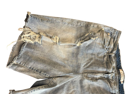 Size 24W Universal Thread Distressed Denim Shorts Plus Size Cuffed Womens Jean