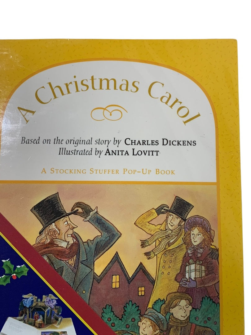 A Christmas Carol New Pop-Up Book Illustrated 14 Pages Card Stocking Stuffer