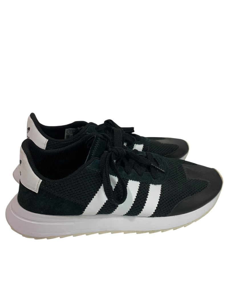 Size 9.5 Adidas Womens Flashrunner Black Marathon Running Shoes BB5323