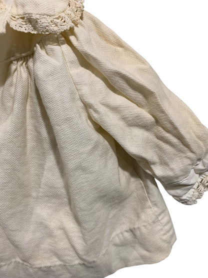 Infant Dress and Bonnet Vintage Breman and Tanner Ivory Lace Trim