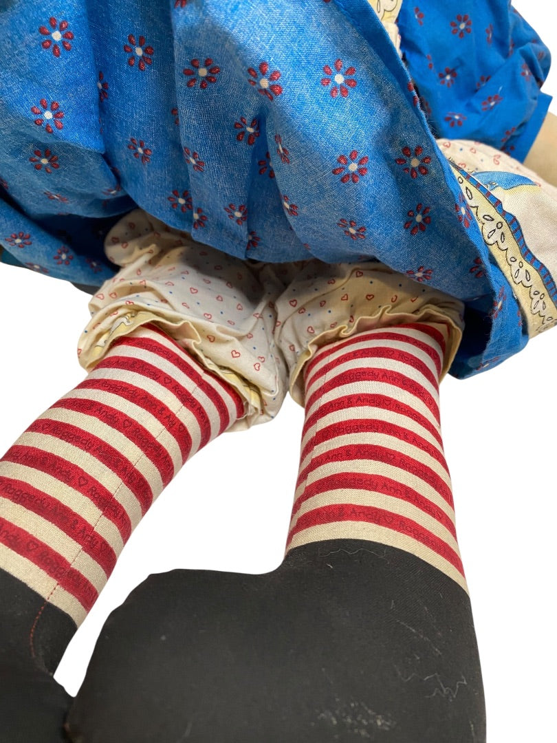 Vintage Handmade Raggedy Ann Rag Doll from Pattern 24"