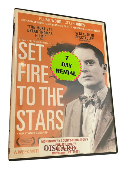 Set Fire to the Stars DVD Elijah Wood Celyn Jones 2014 Ex Library