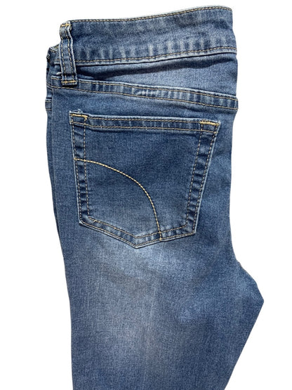 Size 14 Joes Jeans Girls Flare Leg Denim Frayed Hem Retro