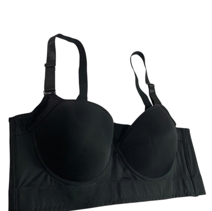 Size 40DD Underwire Black Bra Full Coverage Support Padded Back Smoother