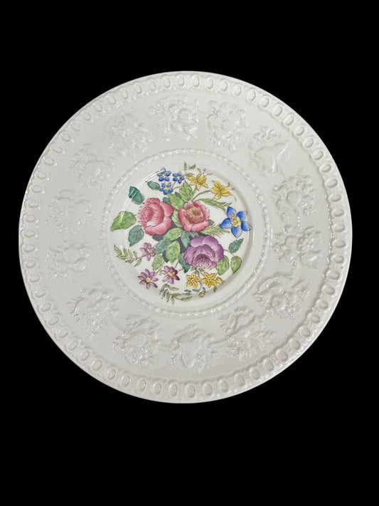 1940s Wellesley Wedgwood Ullswater China 7" Dessert Plate Ornate