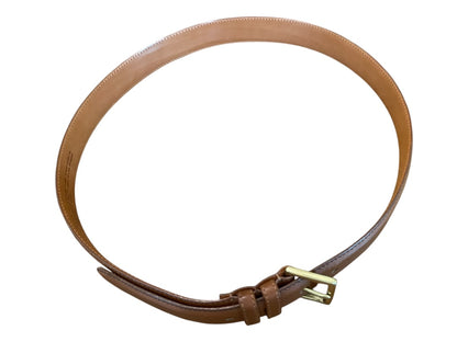 Size 36 Coach British Tan 7600 Brass Buckle Belt USA Made 1.25"