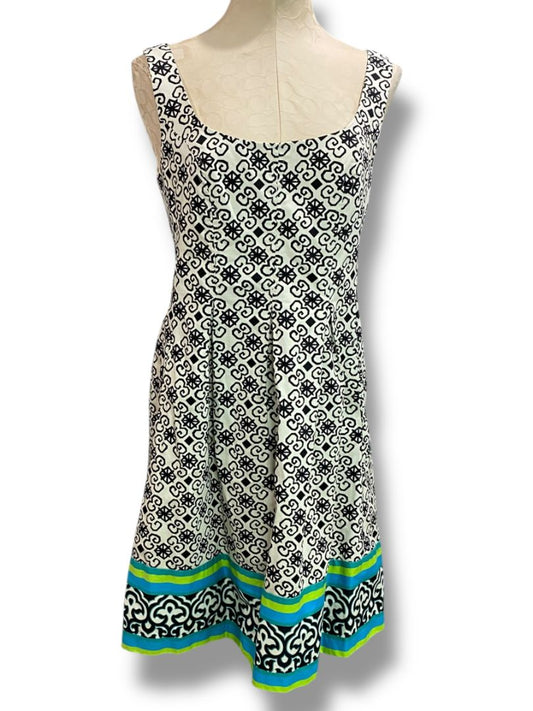 Size 10 Kim Rogers Fit and Flare Sleeveless Dress Pockets