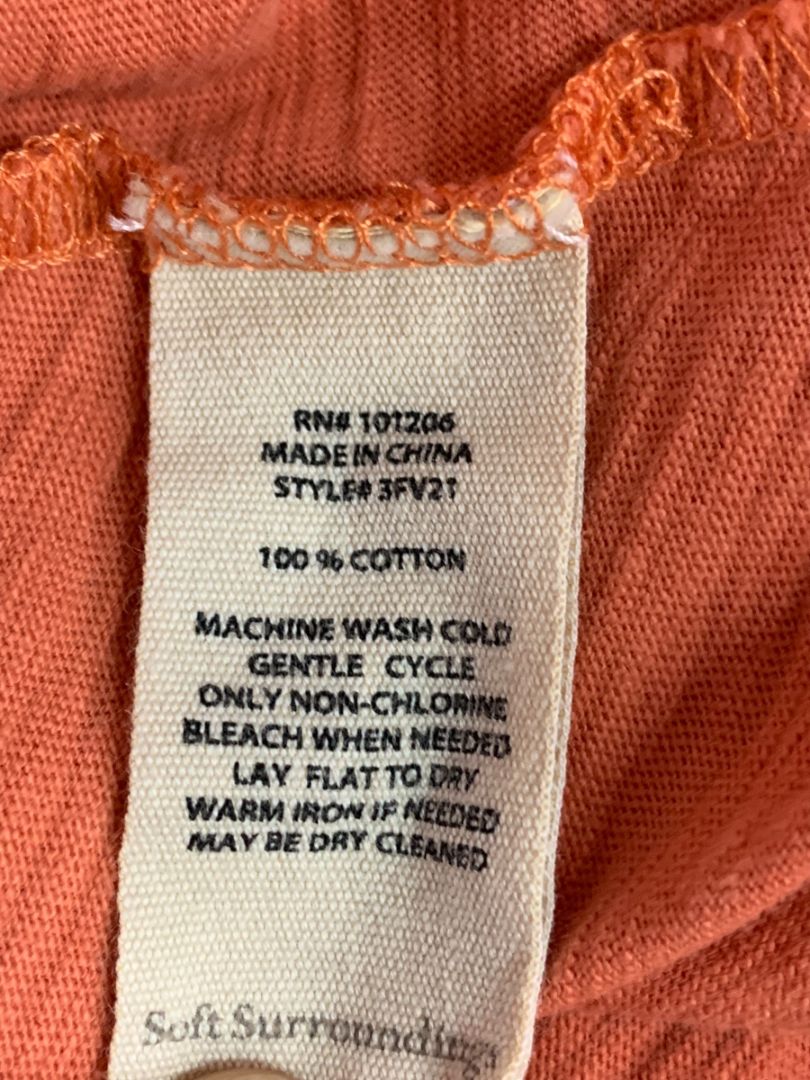 Medium Petite Soft Surroundings Jeweled Button Up Knit Shirt Top Womens