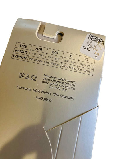 Avenue Body New Tights Plus Size C/D Gray Microfiber