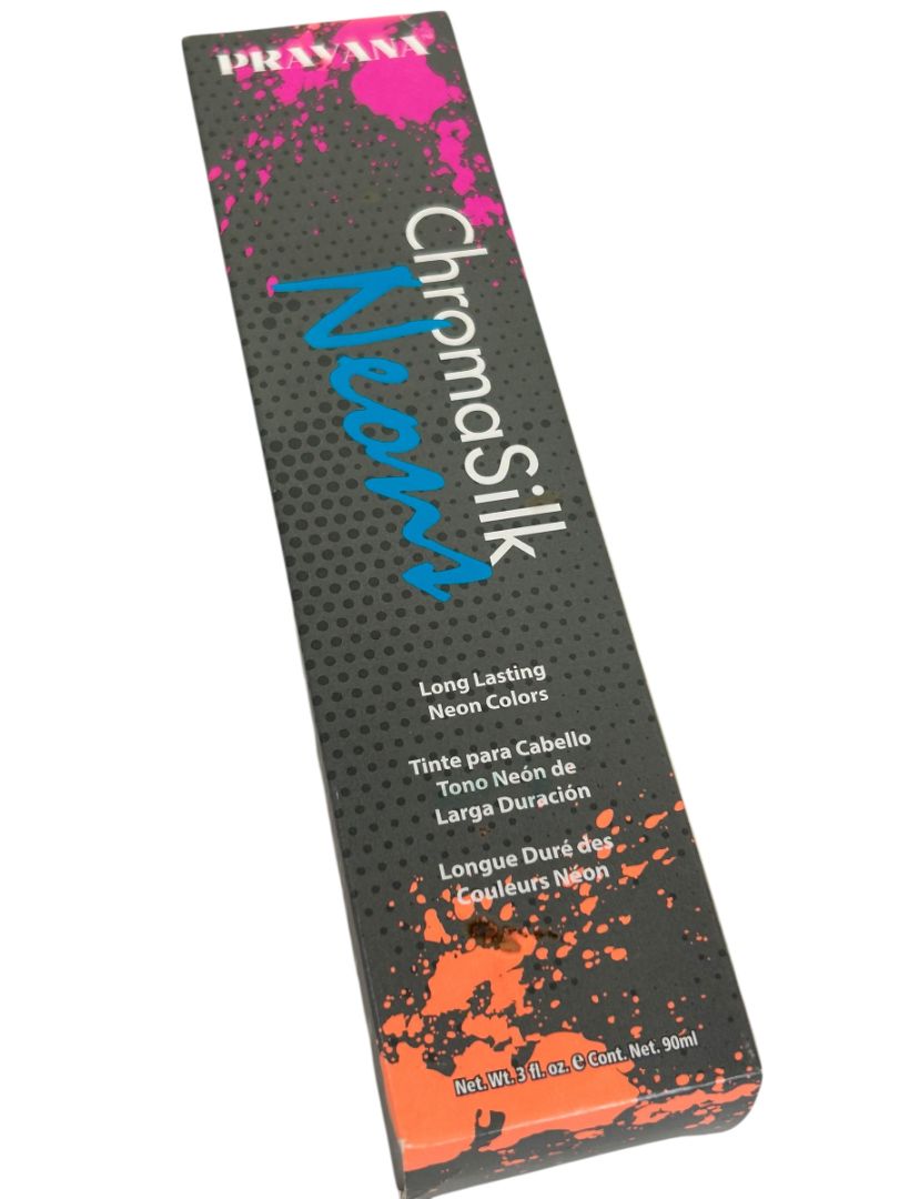 Pravana ChromaSilk Vivids NEON BLUE Long-Lasting Vibrant Direct Dye Color 3oz