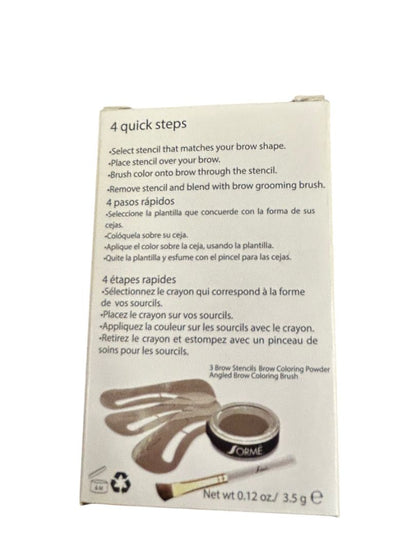 Sorme Professional Brow Shaping Kit True Blonde 39 with Stencils New