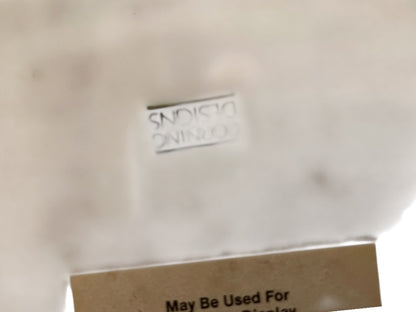 10" Corning Designs Santa with Pipe Plate Green Trim