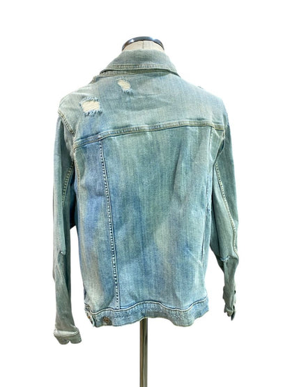 Size 4X Torrid Womens Distressed Jean Jacket Light Wash Denim