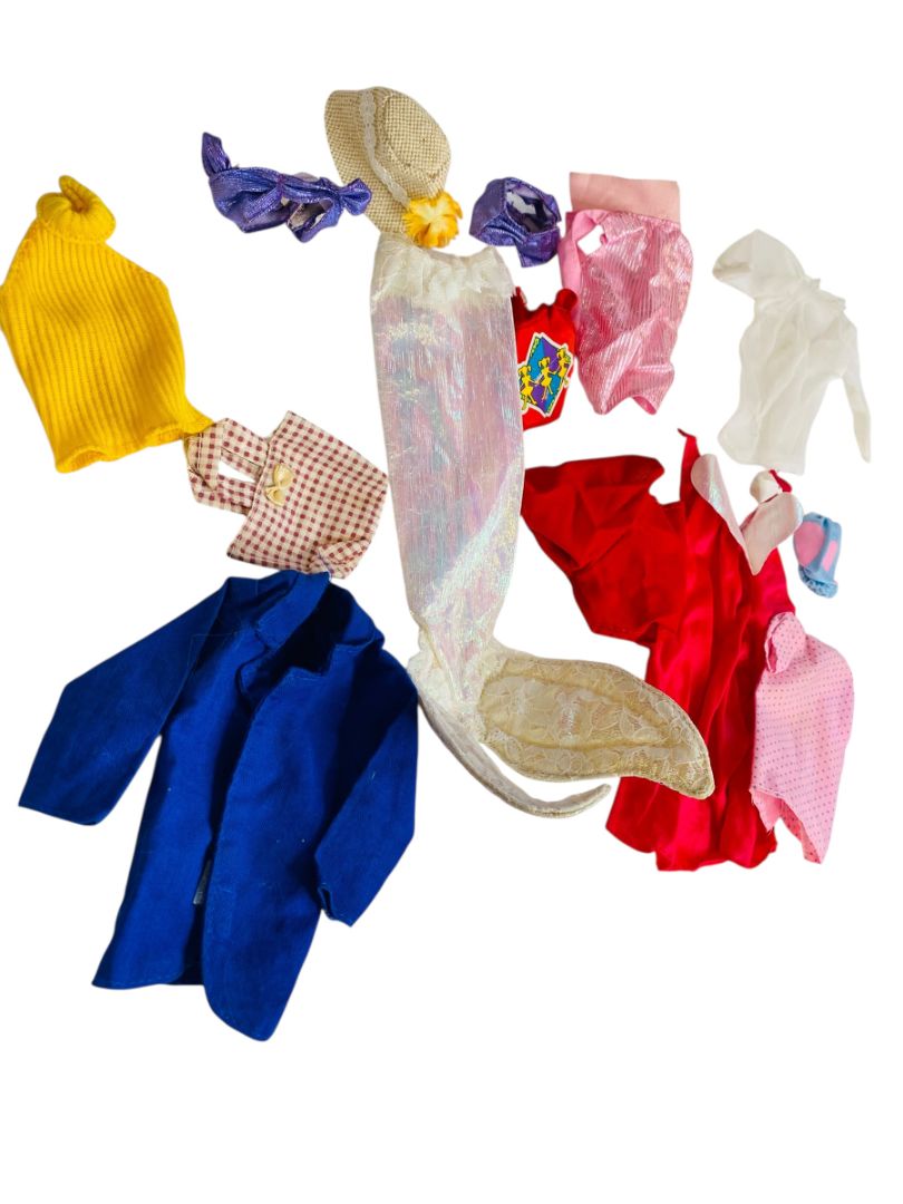 Vintage Fashion Doll Clothes Lot Fits Barbie 11.5 Inch Dolls Mermaid Tail