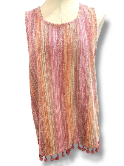 Size XL W5 Womens Sleeveless Anthropolgie Pullover Shirt Tassel