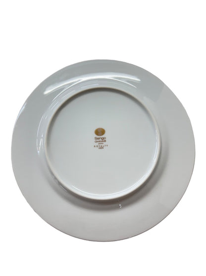 Sango Royalty Pattern White Gold Trim Bread Plate 7 3/4" 1970s