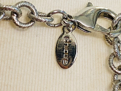 Chico's Mixed Metals Pink Brown Silvertone Lobster Clasp 37-40"