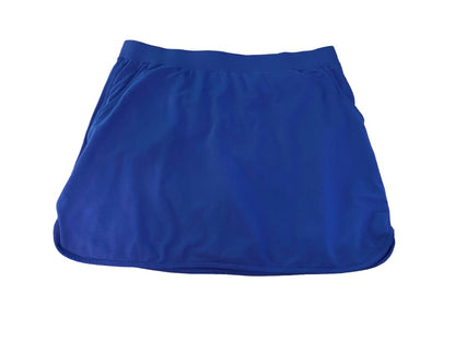 XL D & Co Womens Blue Pull On Skort Pockets Skirt Shorts