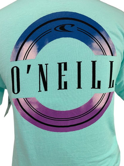 Small O'Neill Aqua Tshirt Standard Fit Brackets New Mens