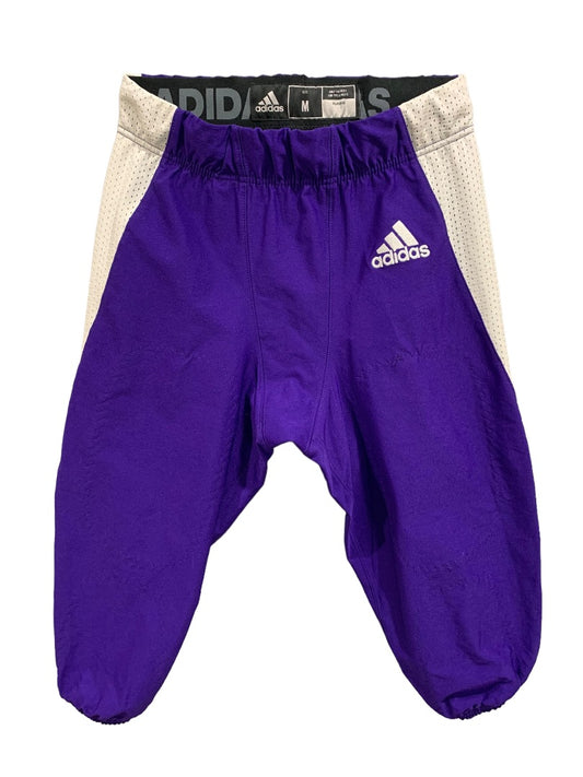 Medium Adidas Mens Purple White Football Pants GG7413 Woven