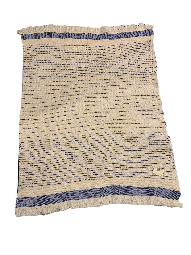Anthropologie Table Cover Runner 21 x 28" New 100% Cotton Boho Fringed