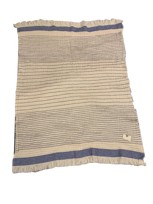 Anthropologie Table Cover Runner 21 x 28" New 100% Cotton Boho Fringed