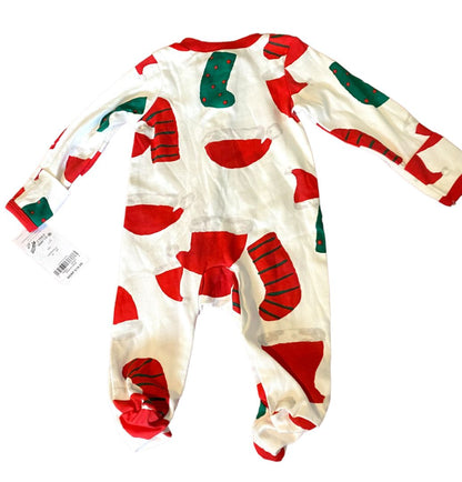 Newborn Carter's Footed Christmas Pajamas PJ's One Piece NWT Footie Jammies