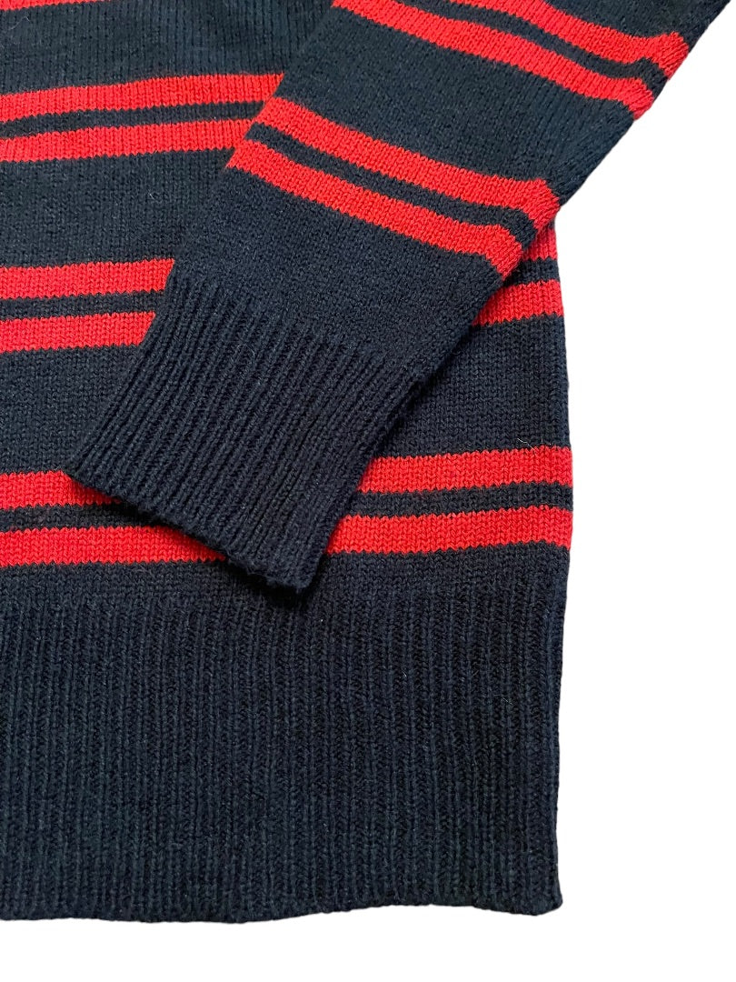 Size 12/14 Urban Extereme Titanium Edition Boys Black Red Striped Pullover Sweater