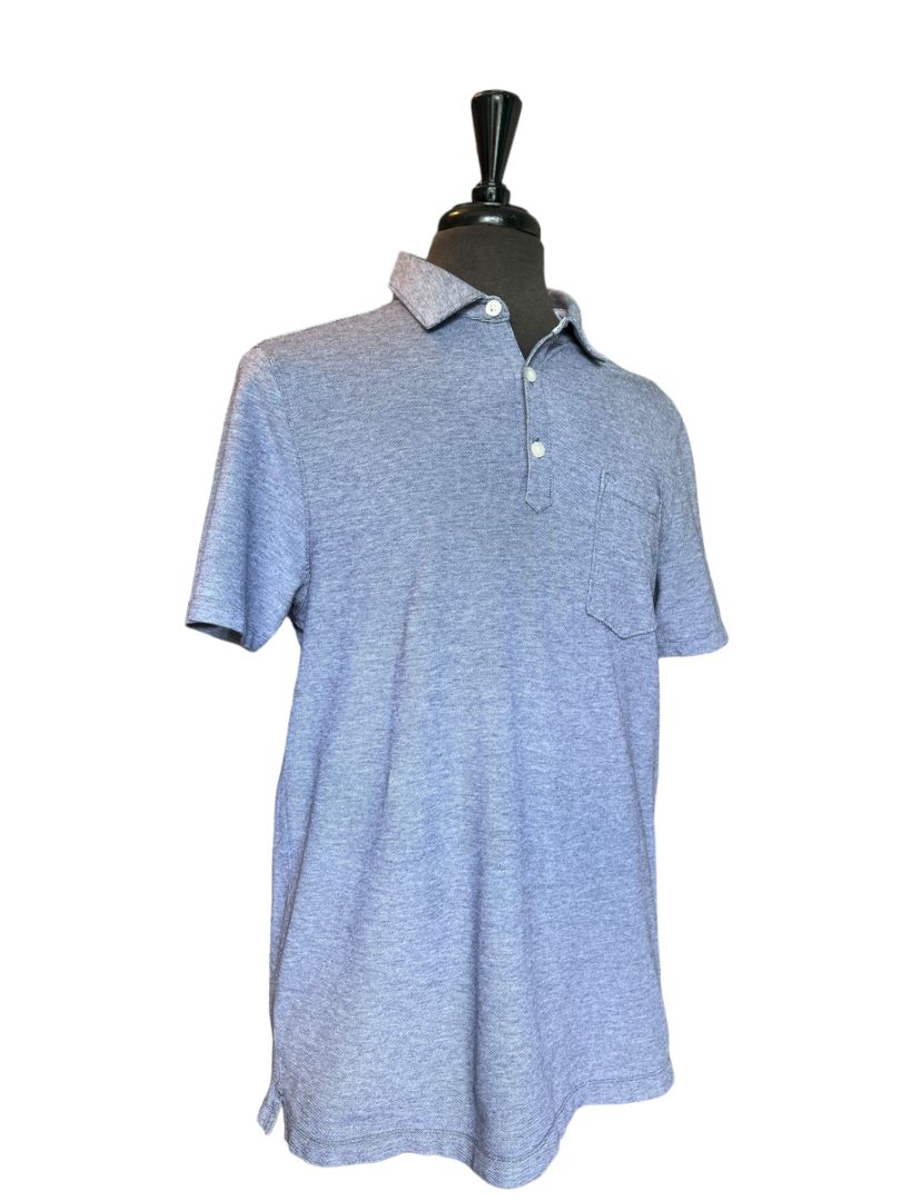 Size Large Blue Banana Republic Performance Knit Pocket Polo Short Sleeve Shirt