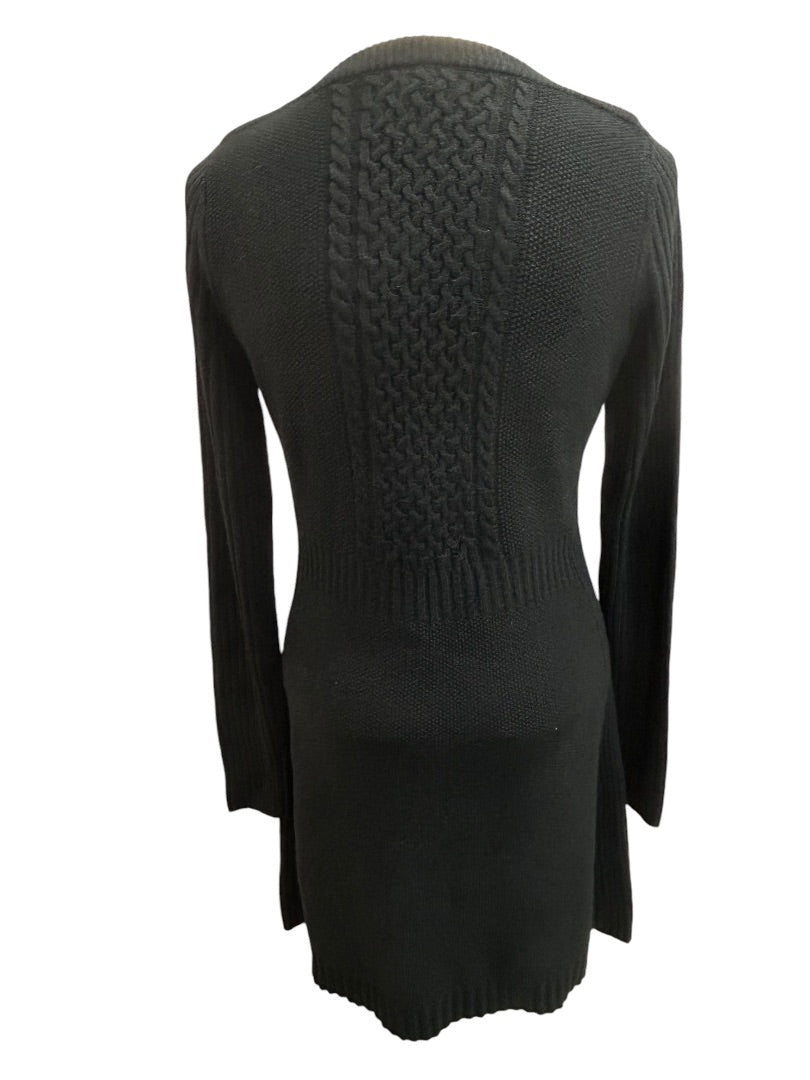 Medium Tall The Limited Black Long Sleeve Sweater Dress Boat Neck