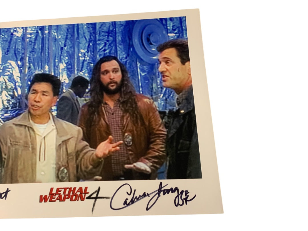 Signed Calvin Jung 8x10 Photo Lethal Weapon 4 Personalized Autograph