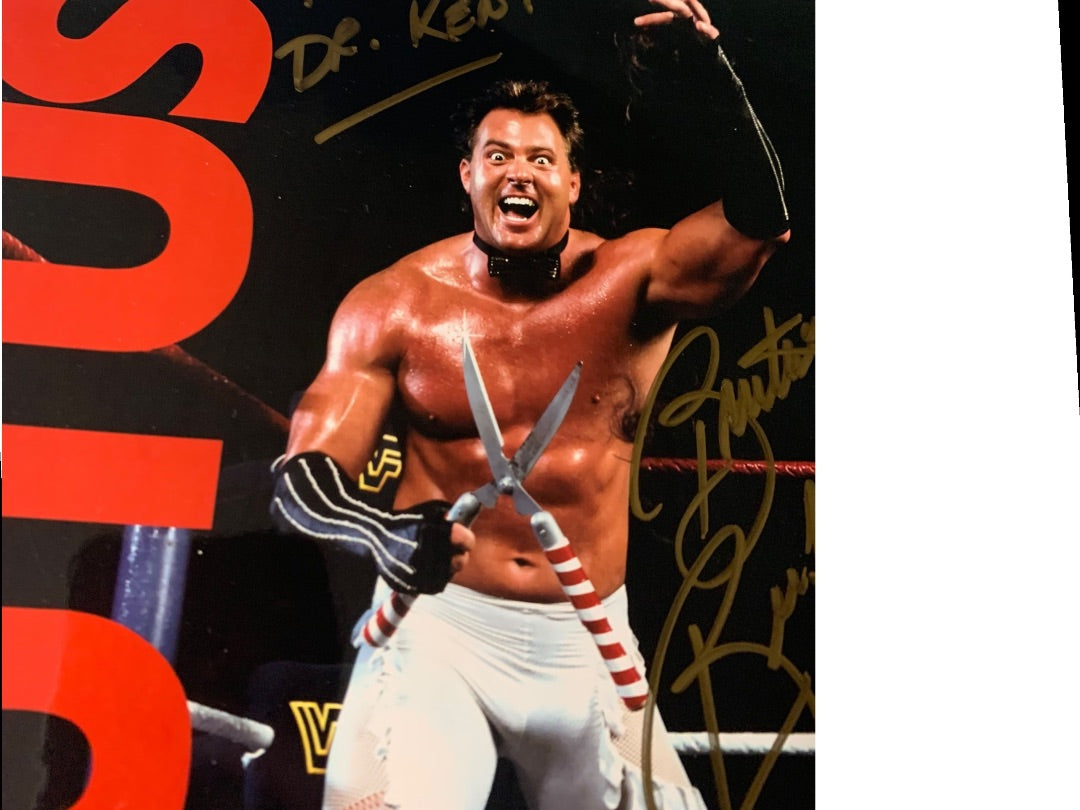 Signed Brutus the Barber Beefcake WWF 8x10 Photo Personalized Autograph