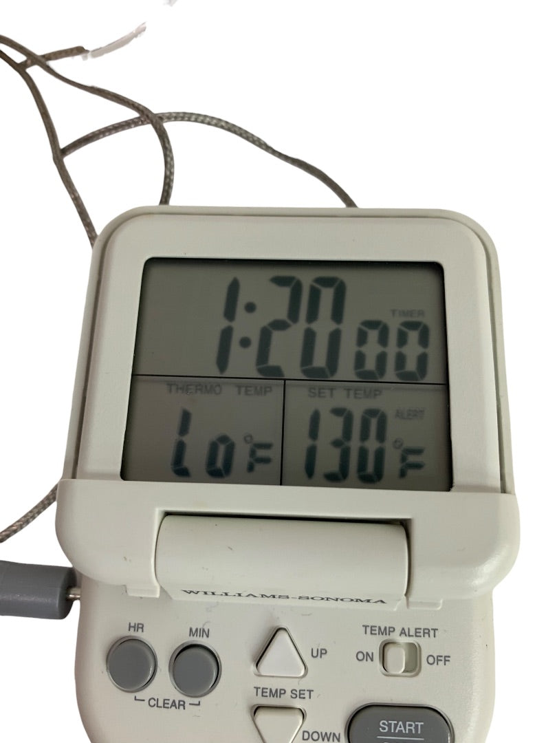 Williams Sonoma Vintage 1990s Digital Cooking Thermometer Timer Working