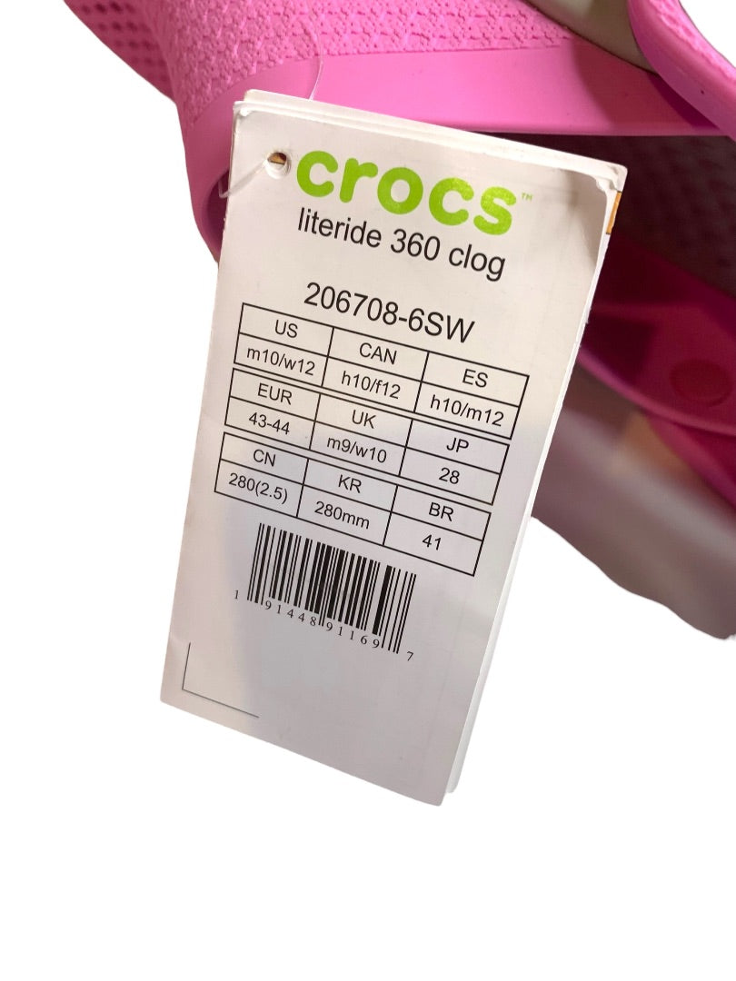 Size 12 Crocs Womens Unisex Literide 360 Clog New 10 (Mens)