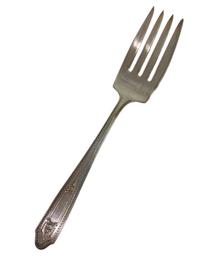 National Silver Company Martinique Pattern Solid Cold Meat Fork