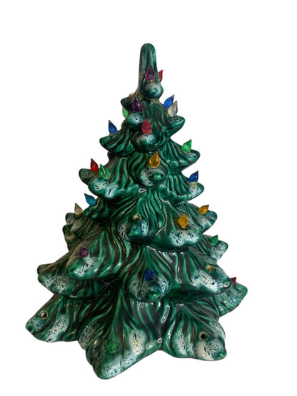 1970s AM Ceramic Christmas Tree Only 11 Inch Replacement Repaired Craft