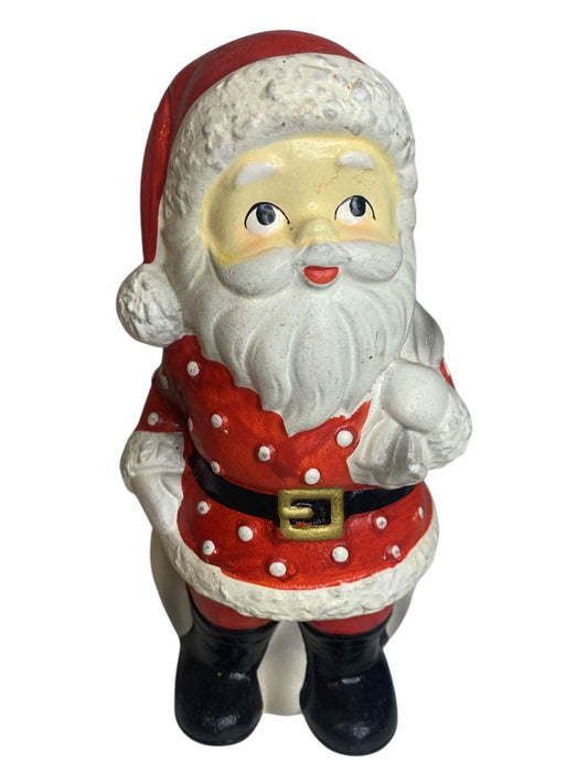 Paper Mache Vintage KN Japan Santa Figurine 8 Inch