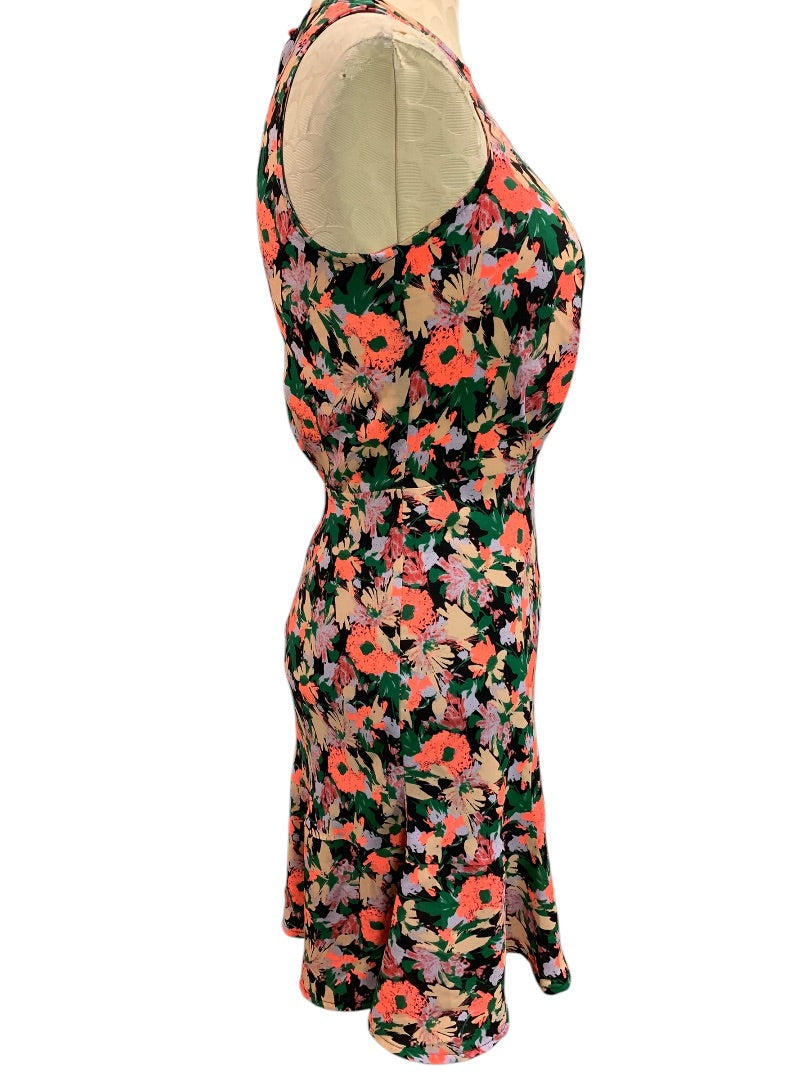 Size 00 J.Crew Mercantile A-Line Dress Bright Floral J4518