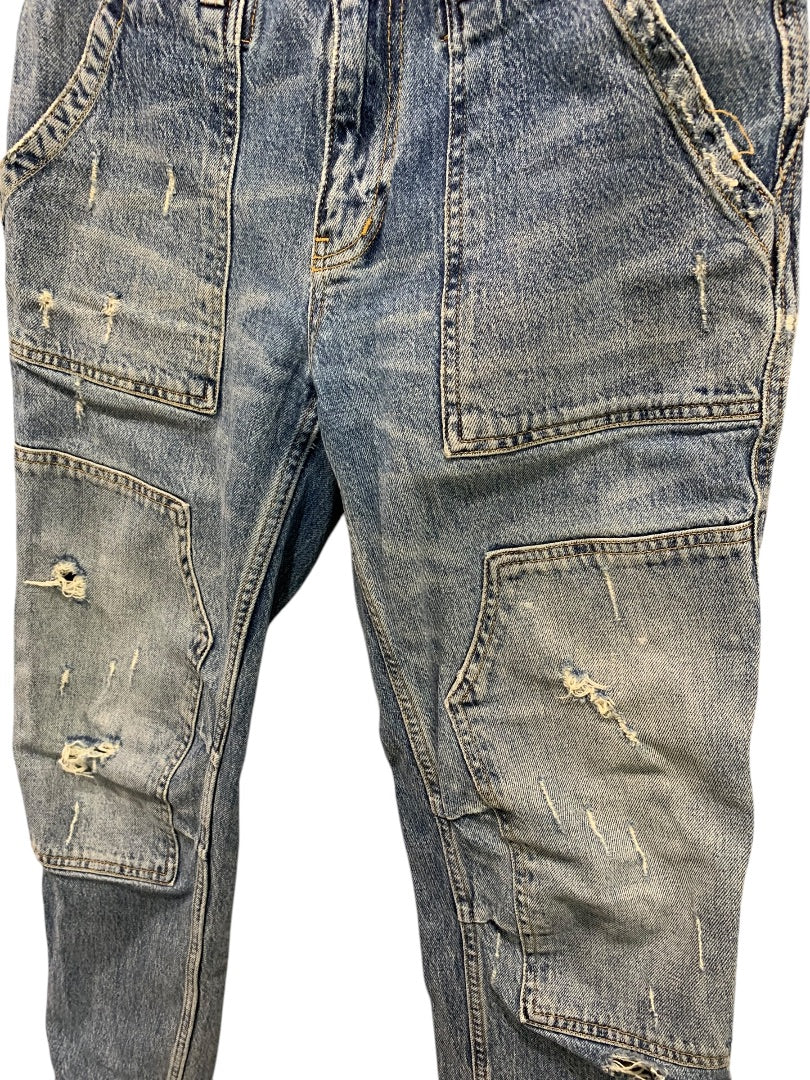 Size 27 Pilcro Anthropologie Womens Jeans Utlility Ankle Carpenter Denim