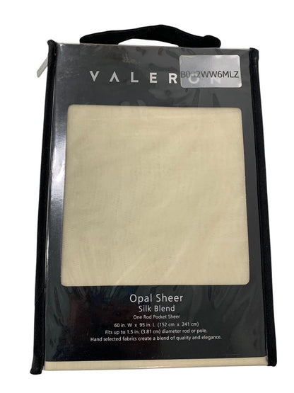 Valeron Opal Sheer Silk Blend 95" Panel Champagne New
