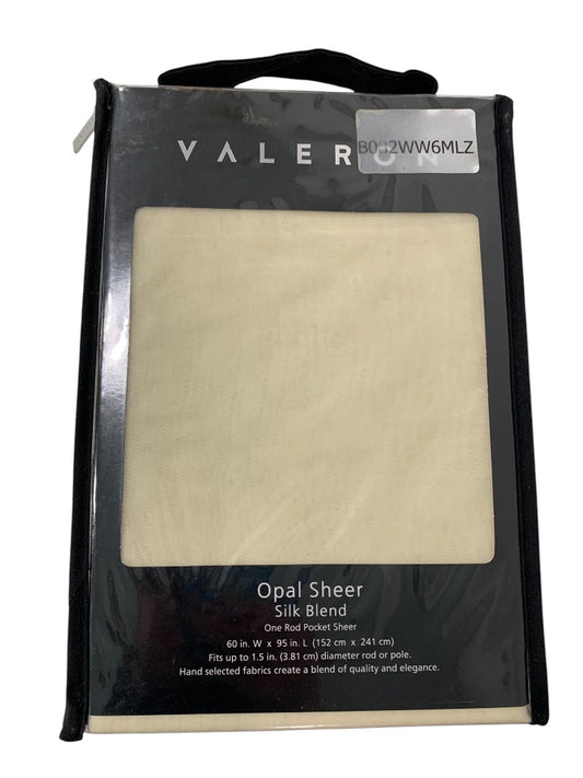 Valeron Opal Sheer Silk Blend 95" Panel Champagne New