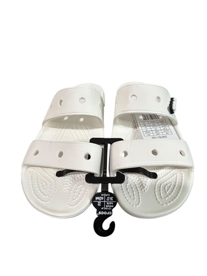 Size 6 Crocs Womens New White Classic Crocs Sandal Slides