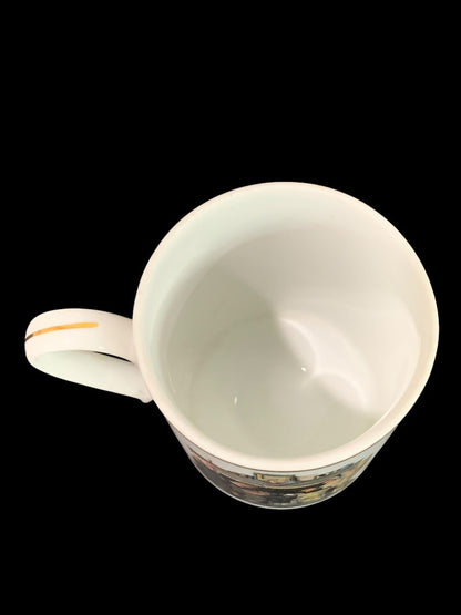 1981 Norman Rockwell Porcelain Pedestal Mug "Tea for Two" The Danbury Mint