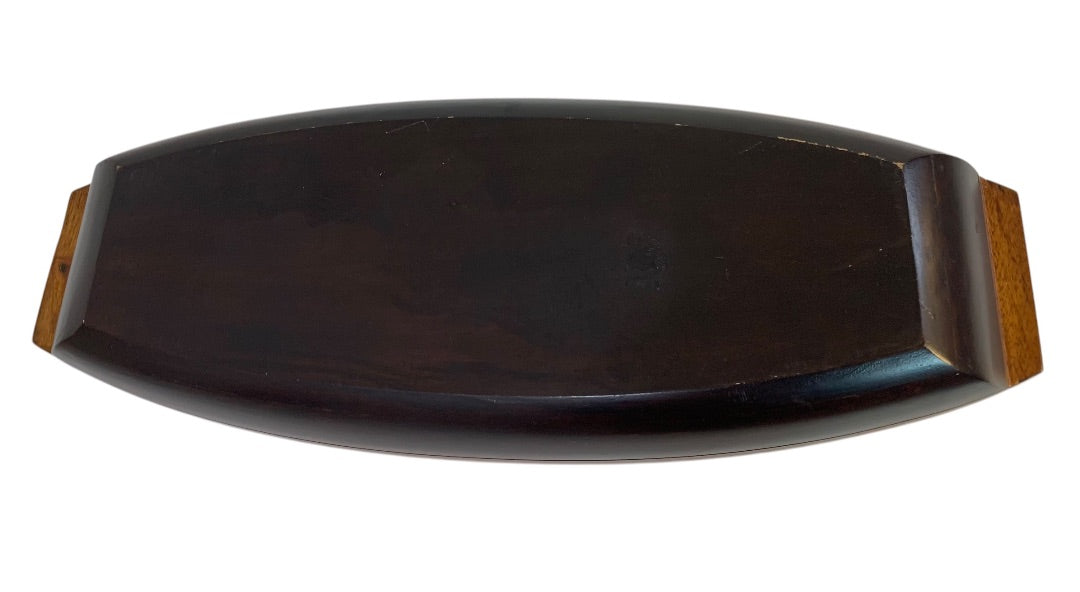 Large Wooden Trencher Bowl 24 Inches Long Farmhouse Decor