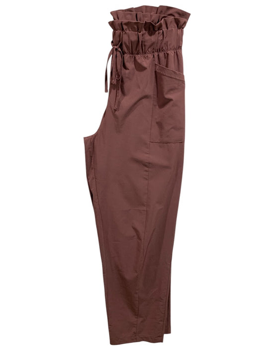 Medium Z by Zella Womens Pull On Loose Fit Pants Stretch Deep Mauve