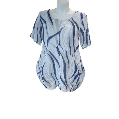 Medium Lands Down Under Womens Linen Swing Tunic Pockets Italy