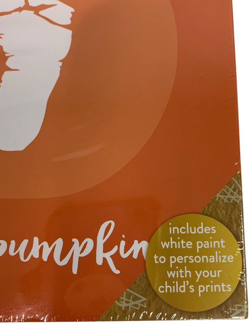 Kate & Milo New My Little Pumpkin Canvas DIY Baby Footprint Keepsake Art