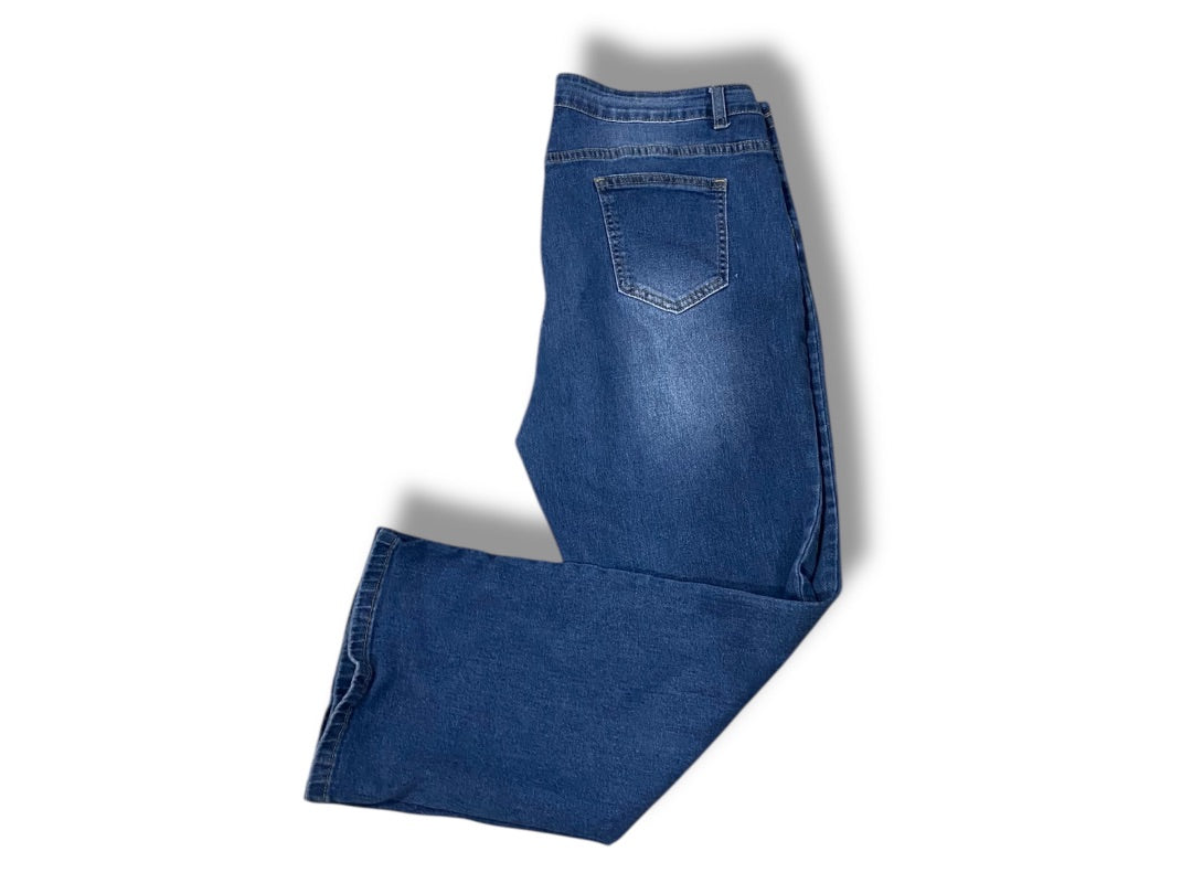 XXL Nova Blue Womens Straight Leg Jeans Stretch 28 Inch