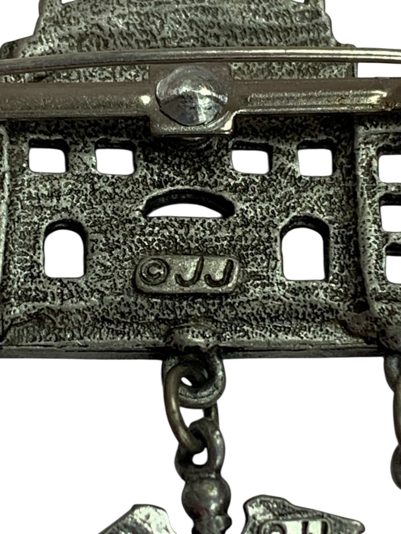 Vintage Signed JJ Jonette Hospital Brooch Charms 2 Inch